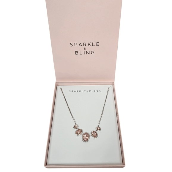 Rose Pink Crystal Pendant Necklace - Picture 10 of 10